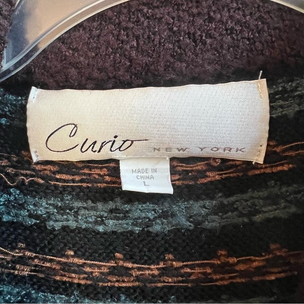 Curio boho knit mixed print cardigan jacket - Picture 8 of 9